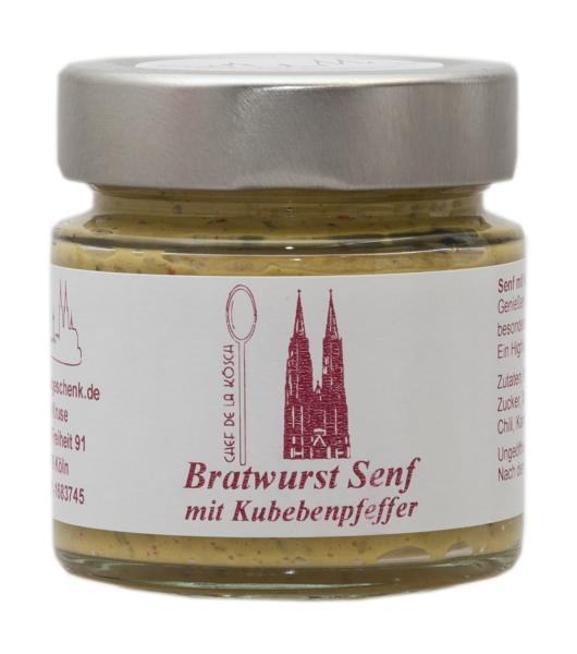 Bratwurst Senf Kölner Dom im Glas