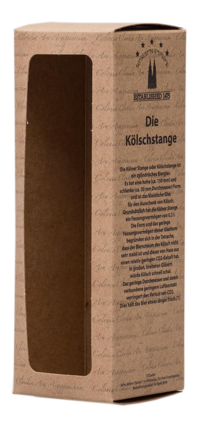 Verpackung Kölschstange