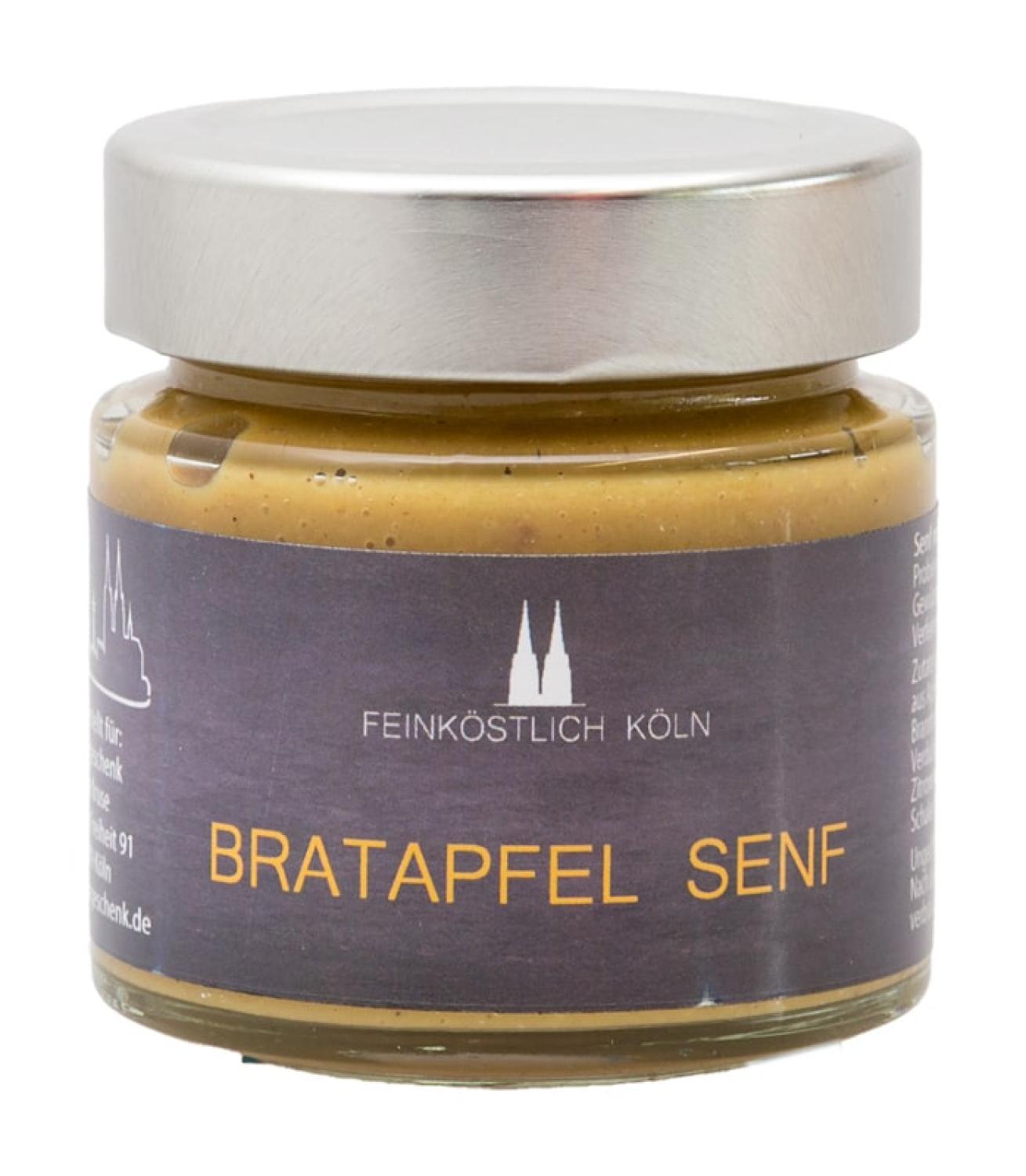 Bratapfel Senf Kölner Dom im Glas