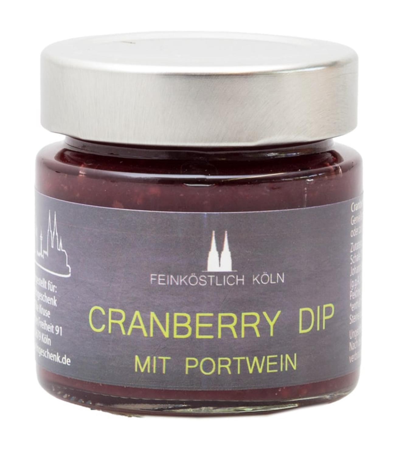 Cranberry Dip Kölner Dom im Glas