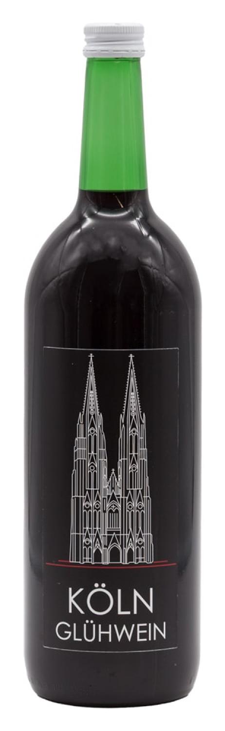 Aromatischer Glühwein in einer 1 Liter Flasche mit Köln-Etikett