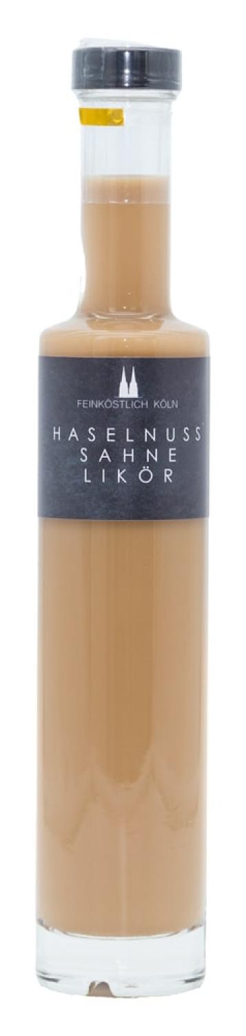 Flasche Haselnuss Sahne Likör von Feinköstlich Köln – cremiger Nusslikör aus Österreich, 200 ml