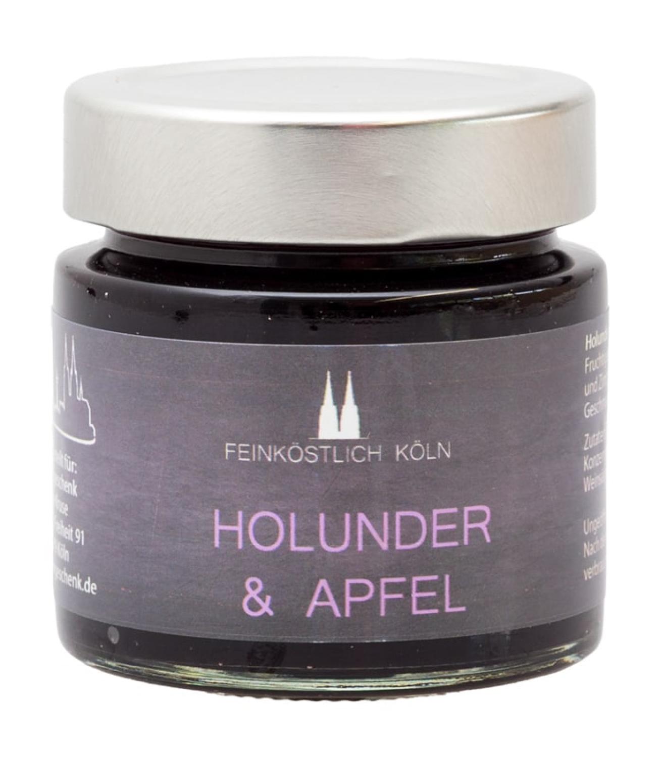 Holunder Apfel Fruchtaufstrich Kölner Dom im Glas