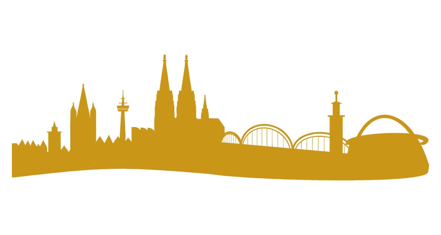 Auto-Aufkleber Kölner Skyline
