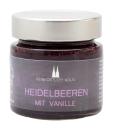 Heidelbeeren mit Vanille Fruchtaufstrich Kölner Dom im Glas