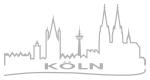 Auto-Aufkleber Kölner Skyline mit Spruch 